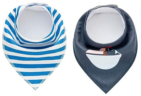 Hoement 4pcs Newborn Baby Triangle Bibs Made of Comfortable Cotton Fabric, Easy to Wash and Soft Absorbent Drooling Bibs for Feeding and Teething Use