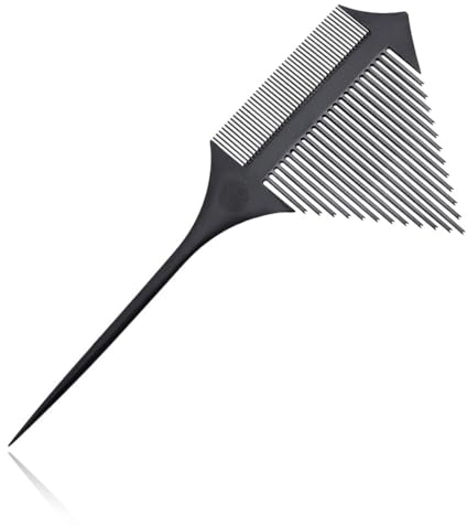 ZOKJSW Pettine Per Punte da Parrucchiere Pettine Capelli Denti Larghi Detangling Comb Pettini Barbiere Antistatico in Fibra di Carbonio Con Design A Denti Divisi Per Pettinare e Tingere i Capelli