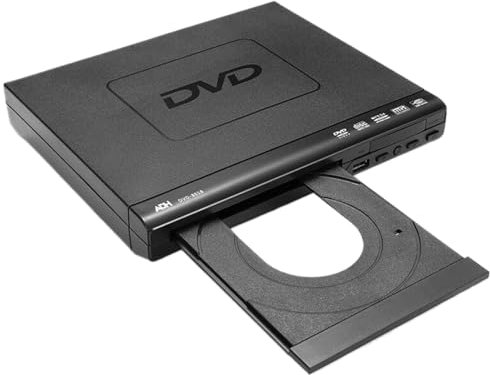 Ruiqas Lettore DVD compatto per TV Multi Regione Codice Zone Free Player con telecomando compatibile con CD DVD VCD