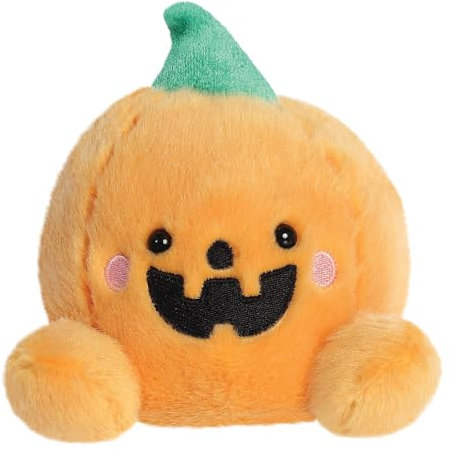 Aurora, 13553, Palm Pals Carver Jack O'Lantern 5In, Soft Toy, Orange