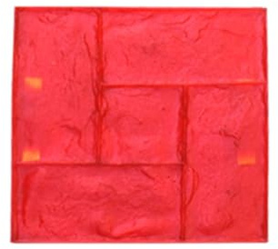 Stampi per Cemento Effetto Pietra Tappetini per Stampaggio in Calcestruzzo Dall'aspetto Naturale, Stampi Realistici per Stampaggio di Calcestruzzo a Grana di Mattoni, Timbri di Cemento Senza Soluzione
