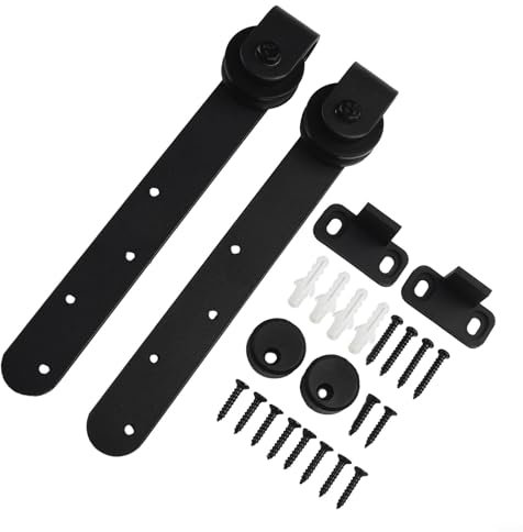 Mini Sliding Barn Door Hardware Kits,Sliding Door Track,Sliding Door Kit,Heavy Duty Barn Door Sliding Track For Cabinet Doors Rail Set Smooth Silent