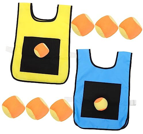 Warmhm Stickball Weste Für Junge Mädchen Mit Klebrigen Bällen Westen Und Schaumstoffbällen Selbstklebende Ballweste Gruppenspielzeug Für Zuhause Und Schule Made of Material