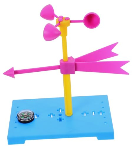 HOMOBABE Diy Wind Vane Science Kit Educational Experiment Assembly Toy for Students Complete Weather Vane Model for Understanding Wind Direction and Force for Science Projects and Learning