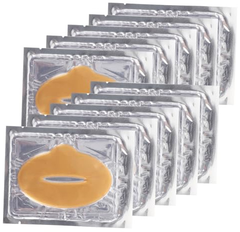 COMPUKAS Maschera Labbra Notte Idratante ed Esfoliante 25 Pezzi in Fibra Vegetale per Labbra Secche e Screpolate per Compleanni e Banchetti