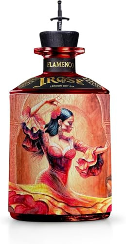 J. Rose Gin FLAMENCO - J.Rose Gin London Dry Artigianale Flamenco - Edizione Limitata - Bottiglia da 70 cl -