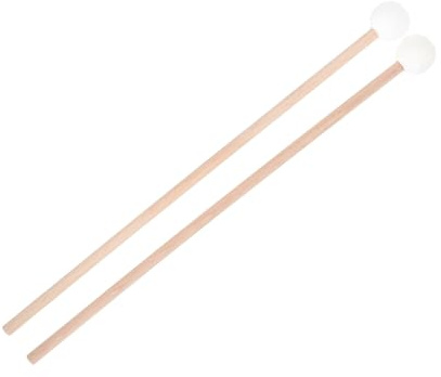 LIGHTAOTAO Xylophon Schlägel aus Mittelhartes Marimba Mallet Langlebige Percussion Sticks für Anfänger und Profis Leichter Schlag mit Vollem Geeignet für Xylophon und Marimba