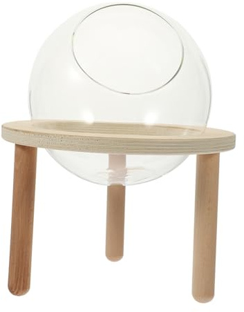 ROMISBABA Transparente Hamster Badewanne aus Verschleißfestem Material Kleine Nagertoilette mit Stabilem Rutsch Rahmen Vielseitig als Sandbad und Haustierbad Badezubehör für Kleine Hamster
