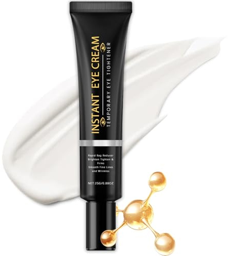 Instant Firming Eye Cream, Eye Tightening Cream Instant for Dark Circles and Puffy Eyes, Anti-Aging Eye Serum to Reduce Wrinkles & Puffiness, Under Eyes Bags Treatment, Suitable for All Skin Types,25g