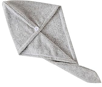 Beatifufu Schnelltrocknende Bambusfaser Haar trockenhaube Super Saugstark Dickes Leichtes Haarhandtuch für Männer und Frauen für Zuhause und Reisen