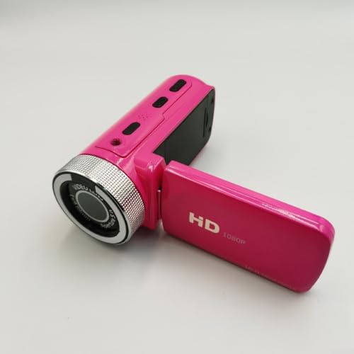 Digitalkamera 16 MP, 16 x zoom för familjefotograferingstillfällen, D100 högupplöst videoinspelare med bred lins med extern mikrofon (röd)