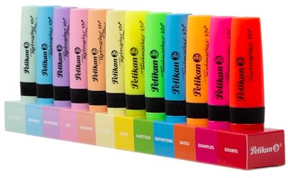 Pelikan, Set de 12 Subrayadores Fluorecentes y Pastel, Highlight Your Emotions