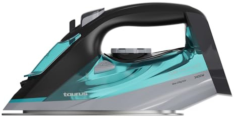 Taurus Plancha de Vapor 3400W | Golpe de Vapor 210 g/min | Vapor Continuo 40 g/min | Suela Ultra X-Slide | Depósito 450 ml | Antical & Antigoteo | Calentamiento 20 s