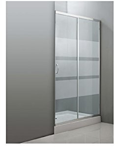 Quality ferretería plus M282356 - Mampara ducha frontal cristal transparente 120 cm
