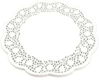 Pati-Versand Tortenspitzen rund weiß 30cm 100 Stück