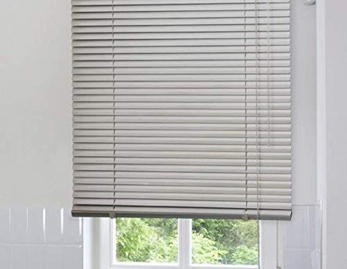 Alu Jalousie Silber - Breite 40 bis 220 cm - Höhe 140/170 / 240 cm - Tür Fenster Rollo Jalousette Aluminium Fensterjalousie Lamellen Metall (120 x 240 cm)