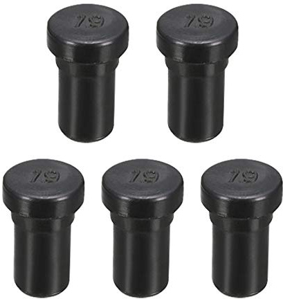 sourcing map 5 Stück Gummistopfen, 8mm Durchmesser Wasserdichter Verschlussstopfen für Anschlussdosen, SPR-079