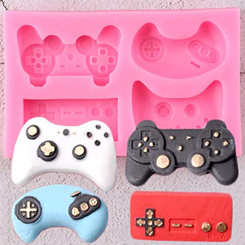 JLZK Diy Keyboard Silicone Mold Controller Gamepad Game Mould Cupcake Topper Cake Decorating Tools Chocolate Candy Clay Moulds