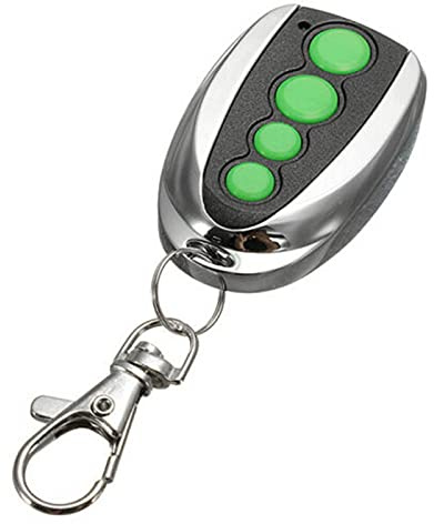 GeKLok Garage Door Remote Controller, 433.92MHz 4 Buttons Home Rolling Code Garage Remote Controller Keychain Door Opener for Merlin M842(Black+Green)