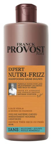 Franck Provost EXPERT NUTRI-FRIZZ Shampoing professionnel sans sulfate pour cheveux secs ou frisés