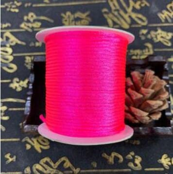 1,5 Mm 30 M/Rolle Satin Rattail Seide Makramee Schnur Diy Knoten Armband Halskette Schmuck Suche Nach Satin-Nylon-Schnur