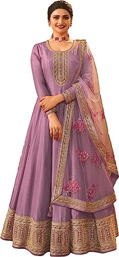 The kurti bazaar Bröllopskläder indisk designer sydd anarkali-klänning passar redo att bära Salwar Kameez-klänningar för kvinnor, Val 5, 72