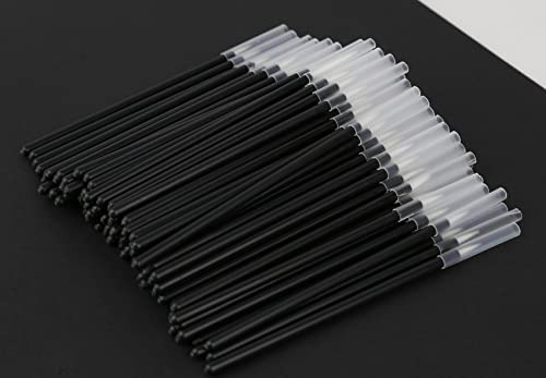 KOLAMOON 100 Pack Disposable Eyeliner Brushes Fine Point Applicator Makeup Eye Liner Wands Eyeliner Makeup Brushes