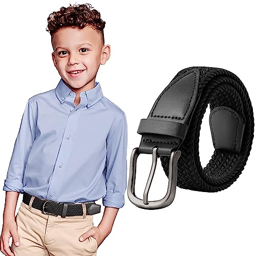WELROG Kids Elastic Belt for Boys - Stretch Belts for Boys and Girls No Hole Belt for Kids Age 4-12 Sports Belts for Youth