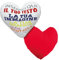 Gruppo Veneziano - cuscino personalizzato a forma di cuore - cuscino personalizzato con imbottitura - personalizza con foto, testi o loghi - 100% made in italy