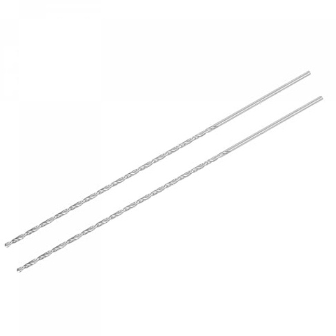 TA-VIGOR 2Pcs 2mm Extra Long Twist Drill Bits 250mm HSS Straight Shank | High Speed Steel Spiral Drill Bits for Wood, Metal, Aluminium and Plastic