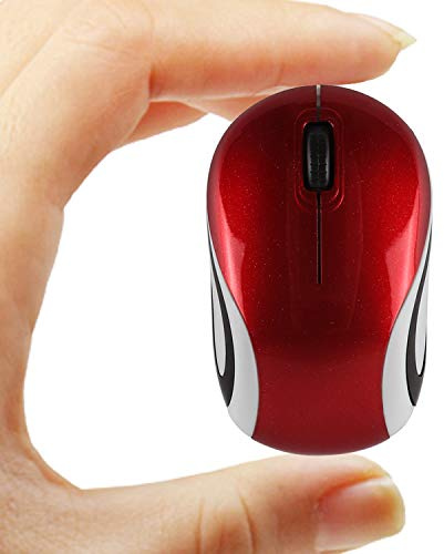 Mini mouse wireless carino mouse per computer portatile compatto portatile compatto da viaggio USB ottico 3 pulsanti 1000 DPI mouse cordless per computer portatile PC notebook MacBook regalo per