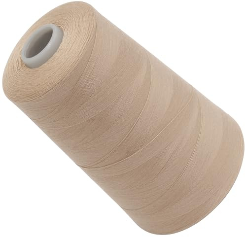 AERZETIX - C72870 - Bobina cono di filo per cucire 120 (40/2) 4000 m - in poliestere - colore beige lillà chiaro - sartoria merceria corda cordone cucito abbigliamento pelletteria
