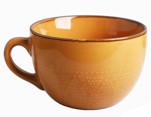 Disoza Tazón De Sopa Con Taza Grande De Café XXL Cerámica 700ml Tazas Jumbo Porcelana