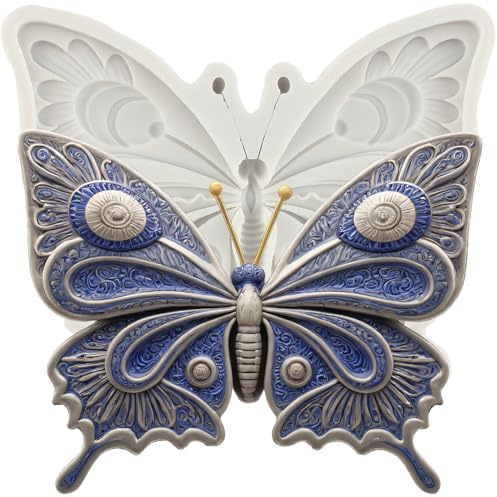 MINFEIDMS Moules en silicone en forme de papillon pour décoration de gâteaux, pâte à sucre, pâte polymère