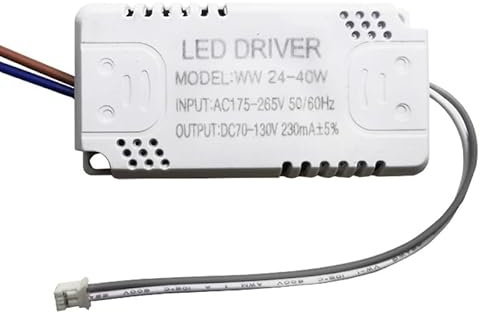 LED Driver 230mA 8-24w 24-40w 40-60w 60-80w 80-120w 100-150w LED Constant Current Driver Power Unit Supply LED Transformer(24-40W)