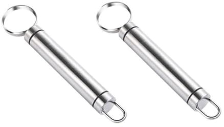 OFFSCH Snocciolatore Facile da Pulire e Comodo da Impugnare 2 Pezzi in Acciaio Inossidabile per Frutta per Uso Domestico in Cucina