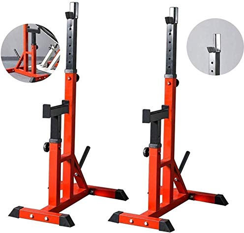 GIGBIRD Verstellbares Kniebeugengestell, Krafttrainings-Fitness-Langhantel, Kniebeugenständer-Gestell, Langhantel-Freihanddrückbank, Krafttrainingsständer für das Heim-Fitnessstudio