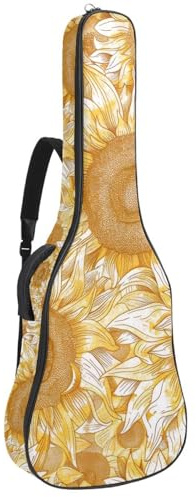 Cute Butterflies Akustikgitarrentasche, dick gepolstert, wasserdicht, Gitarrentasche für 101,6 cm, 104,7 cm, 106,7 cm, Multicolor 08, 42.9x16.9x4.7 in, Lässiger Tagesrucksack