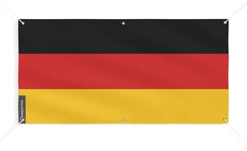 Pixelforma Bandiera della Germania 6 occhielli in diverse dimensioni (M) 190 x 380 cm
