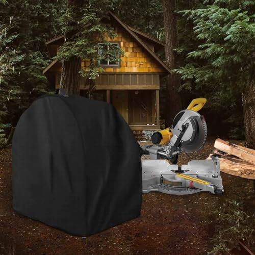 HpLive Sac à poussière pour scie à onglet, housse de scie de table portable, 72 x 61 x 72 cm, tissu Oxford 210D, housse anti-poussière de rechange, convient à la plupart des scies à onglets