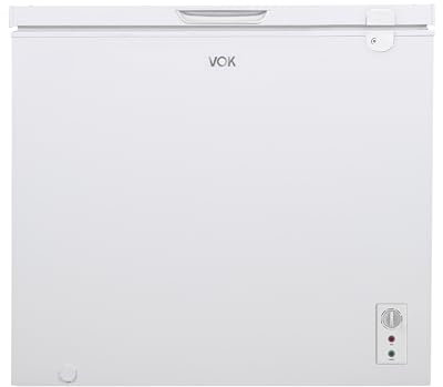 VOK Congelador Horizontal Capacidad 291 L Ancho 112,5 cm - Luz LED, Bloqueo de Seguridad, Autonomía de 25 h, Función Dual, Control Electrónico de Temperatura, Blanco