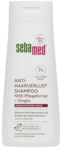 Sebamed Anti-Haarverlust Shampoo, Shampoo gegen Haarausfall, für kräftiges und gesundes Haar, fördert das Wachstum und aktiviert die Haarwurzel, bis zu 71% volleres Haar*, 200 ml