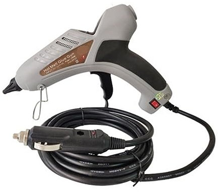 CCZRD Pistola for Colla A Caldo Universale for Auto da 100 W for La Riparazione di Ammaccature con Accendisigari/Clip for Batteria Spina Sicura 12V 24V 11mm Stick di Colla(100W-CL-3M)