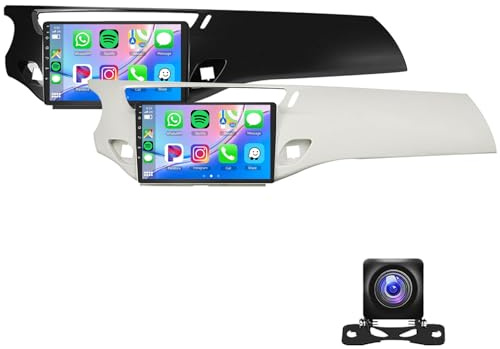 Android 15 Bilradio För Ci-troen C3 DS3 2010-2016,9-tums Pekskärm Bilradio Med CarPlay Android Auto GPS Navigation Backkamera WiFi Bluetooth USB RDS DSP EQ FM AM Radio(Size:M200,Color:vit)
