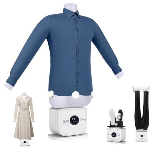 Bügelpuppe–Hemdenbügler & Bügelmaschine,aufblasbares Bügelgerät,für Hemden, Blusen,T-Shirts, Hosen, entfernt Falten und desodoriert,mit 3-in-1 Bügeln & Trocknen Funktionen B
