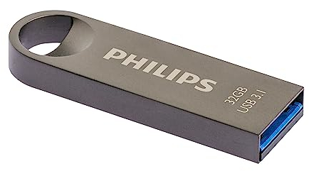 Philips USB Flash Drive Moon Edition 32GB, USB3.1, Aluminio