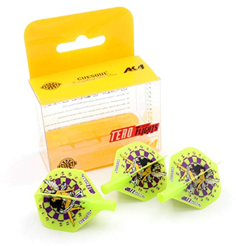 CUESOUL TERO AK4 Green Dart Flights Diamond Shape,Set of 3 pcs(CS-AK4+7ZS)