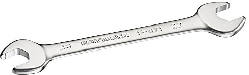 Stanley FatMax FMMT13071-0 Double Open-Ended Spanner 20 x 22 mm 15 Degree Offset with Non-Slip Profile for Improved Screw Contact Steel