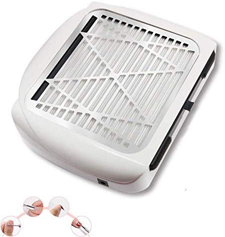scosao Nagel Staubsauger Vakuum mit Filter 80W Hohe Saugleistung Nagelstudio Staubsauger Profeßinelle Staubabsaugung für Nagel Nagelstaubabsauger Tischabsaugung für Berufsnagel-Salon und Person,