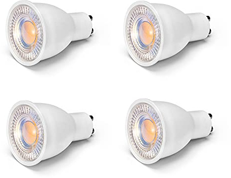 8W GU10 LED Bulbs MR16 GU10 Base 8 Watt(Equivalent to 75W Halogen Bulbs)High Brightness 800LM LED Spotlight Bulbs for Landscape Recessed Track Lighting,Non-dimmable,38° Beam Angle,4 Pack (Warm White)